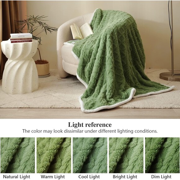 Fleece Throw Blanket - Cozy Soft Lightweight Fuzzy Twin size Blanket warm - Picture 4 of 8